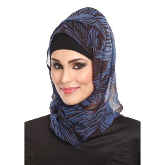 Floral Printed Hijab Scarf and Stole in Chiffon