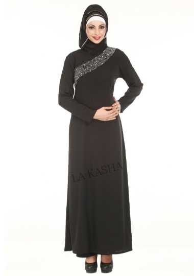 Poly Georgette hand embroidered Abaya Celebration wear