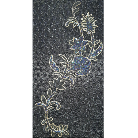 Hand made/Hand embroidered patches in floral motif