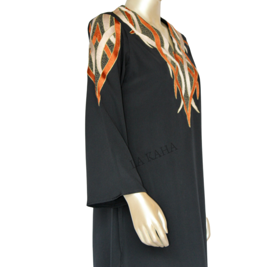 Long tunic kurti embroidered with rich thread work and pant set in crepe