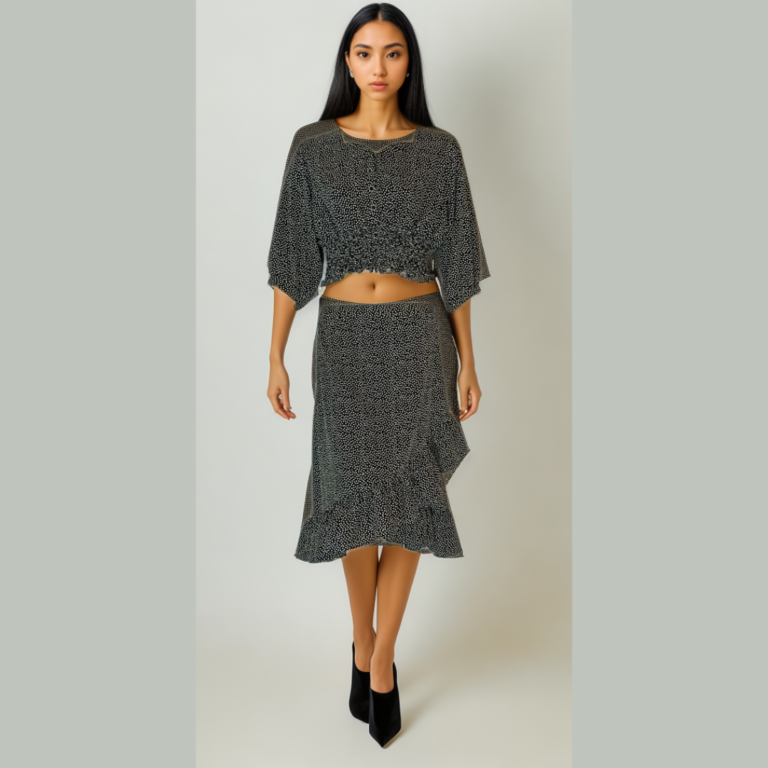 Crop Top & Skirt Set