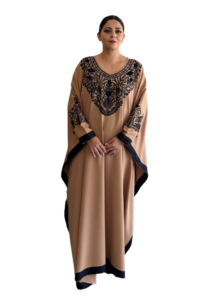 Banana Crepe Luxe Embroidered Abaya,