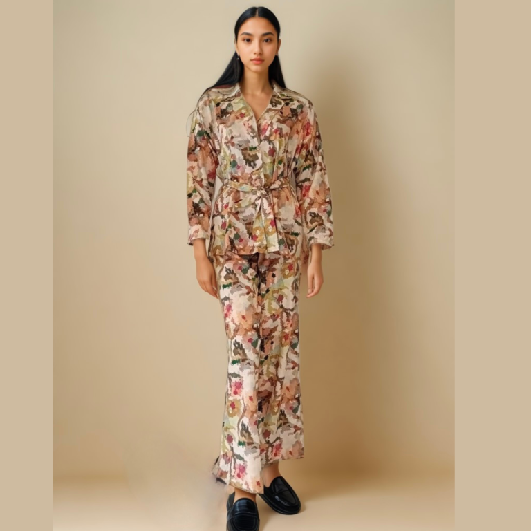 Elevate Your Style with Our Matte Satin Digital Print Co-ord