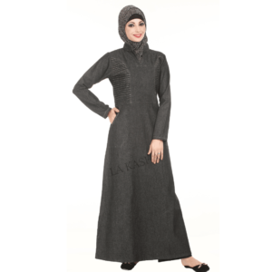 Lightweight Abaya Jacket in Denim