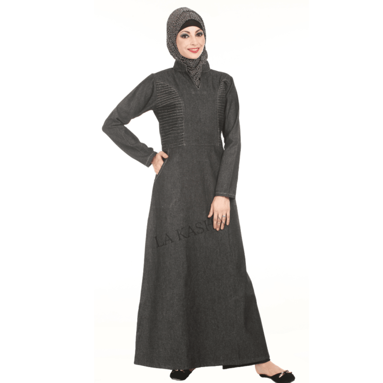 Lightweight Abaya Jacket in Denim