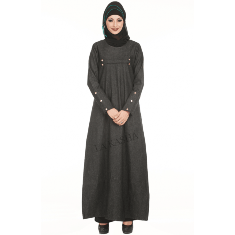 Stylish Denim Abaya Jacket for Women – Lightweight & Trendy