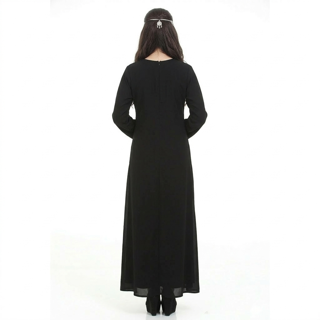 Embroidered Grace Abaya – Stylish Modest Wear for Women - Image 3