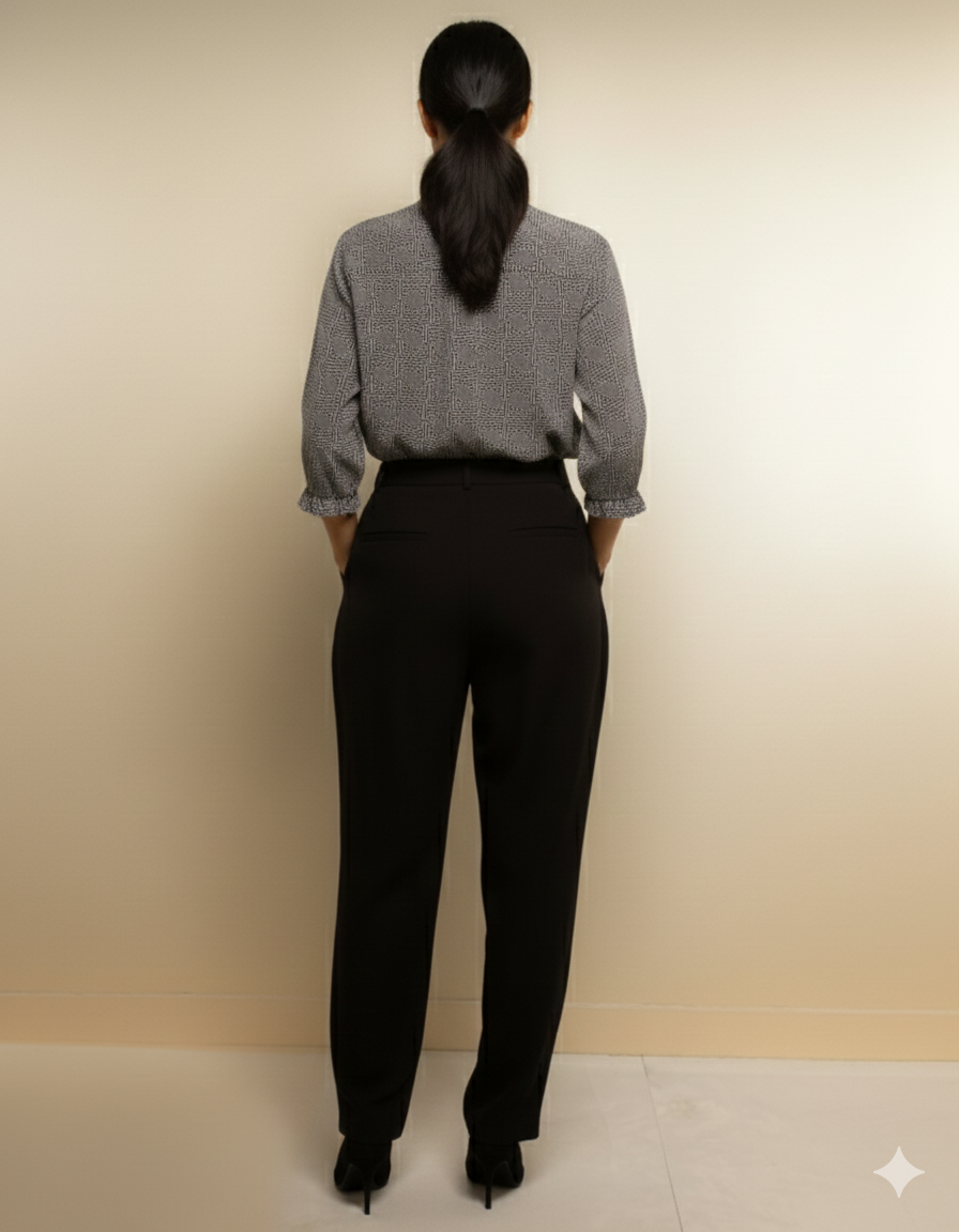 Women’s Modal Print Shirt – Soft Tailored Workwear Blouse - Image 3