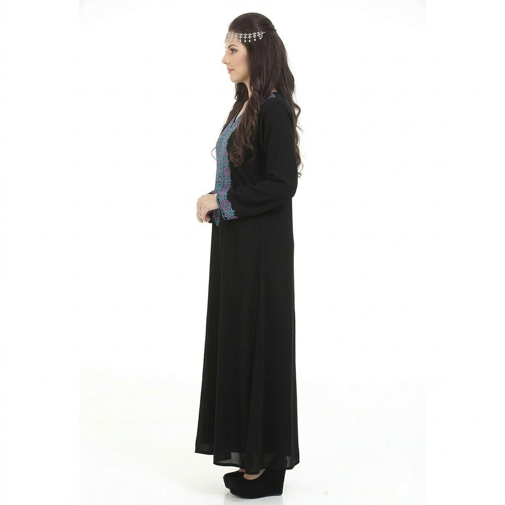 Embroidered Grace Abaya – Stylish Modest Wear for Women - Image 2