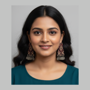 Eco-Friendly Ajrakh Print Earrings | Handcrafted Fabric