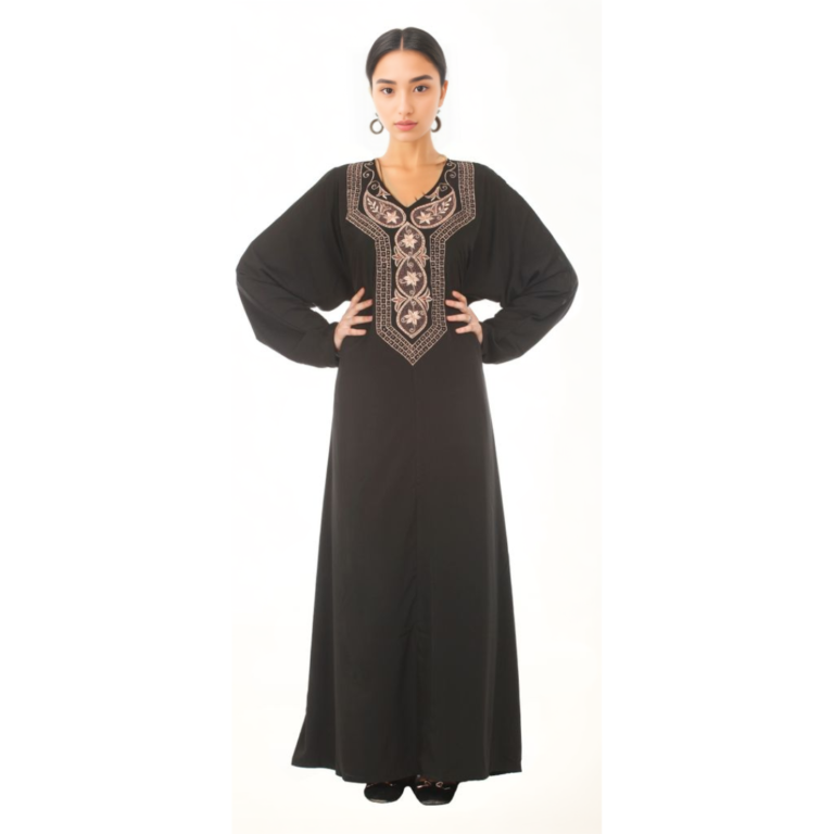abaya with embroidery
