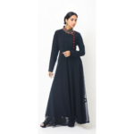 Embroidered Neck Detail Abaya