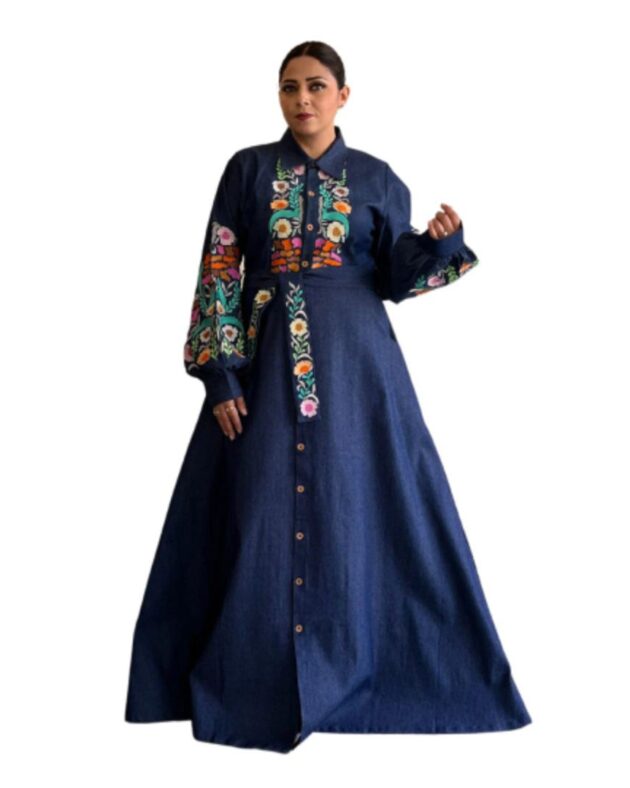 Abaya long jacket button down front in denim with embroidery and side pockets, abayas for women, abayas kaftan for women, abaya dress, black abaya, dubai kaftan, abaya jalabiya dress, butterfly abaya, button clasp, cotton abaya, dubai style, abaya hijab, abayah, abaya muslim women dress islamic kaftan, abaya jilbab, open front abaya, open abaya, abaya new, turkish abaya, women abaya, abaya plus, plus size, luxury abaya, abaya, abaya for women party, long, indian, women fashion, abaya for women gold, abaya for women clothes, Abaya jacket for women, open abaya jacket, black, long jacket, white jacket, oversized abaya jacket, embellished jacket, abaya and jacket, abaya and coat, abaya dress and jacket, different types of abaya,