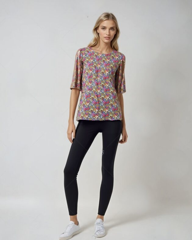 Women's Stylish Chiffon Print Top