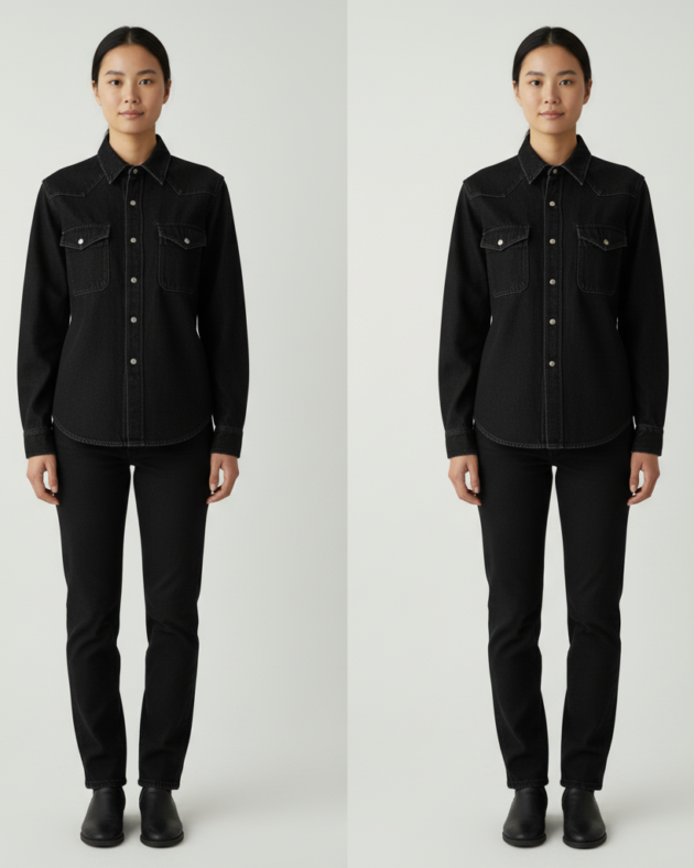 Unwashed Denim Shirt for Women: Timeless Style & Quality