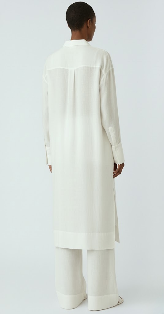 Women's 2-Piece Oversized Cotton Tunic and Wide Leg Pant Set - Image 3