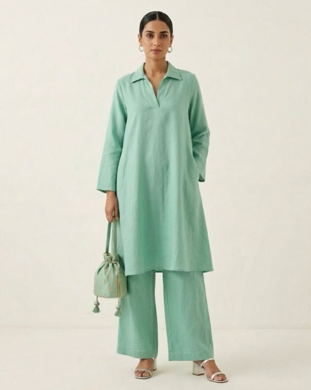 Cotton Tunic and Pants Set for Women – Modest Outfit