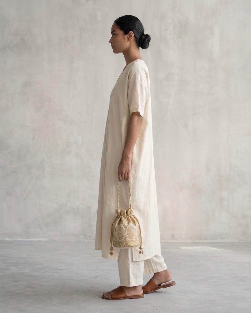 Cotton Co-Ord Set for Women | Oversized Tunic & Relaxed Pants - Image 2
