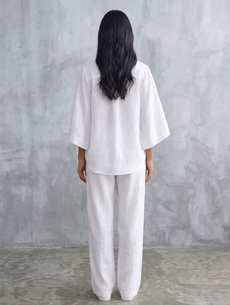 Pure Cotton Drop Shoulder Shirt for Women - Image 3