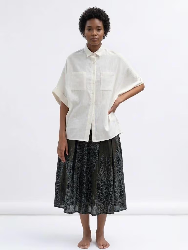 Pure Cotton Drop Shoulder Shirt for Women - Image 4