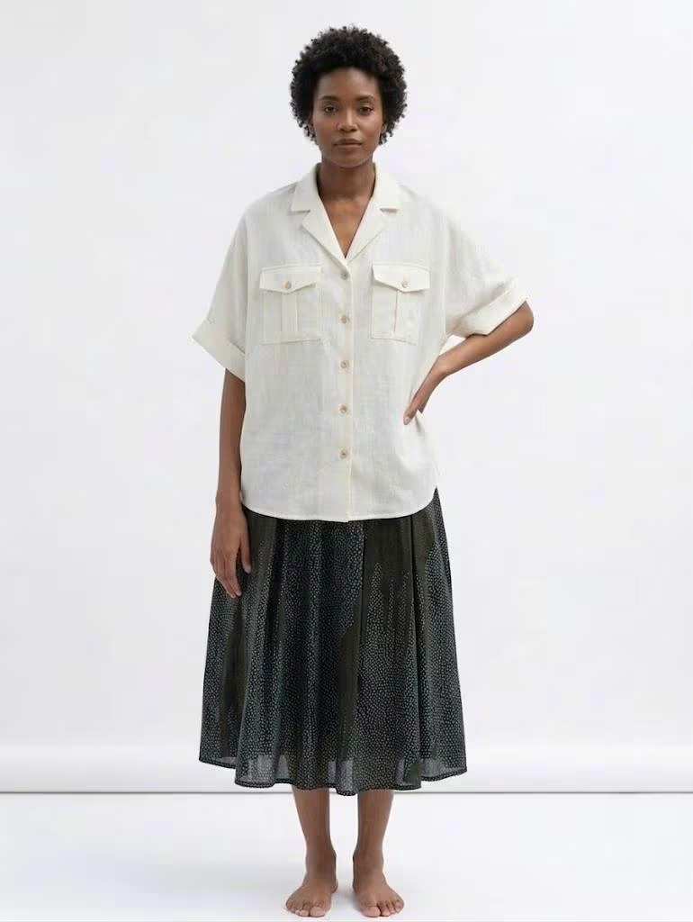 Pure Cotton Drop Shoulder Shirt for Women - Image 6